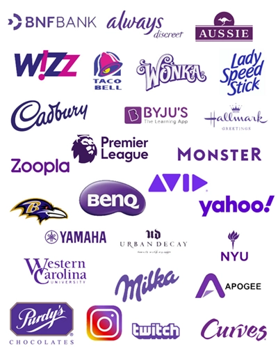 Loghi viola | Il colore | Alberta Colombo